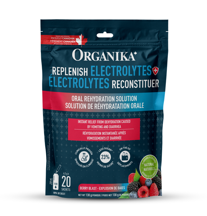 Organika - Electrolytes Replenish Berry, 130 g