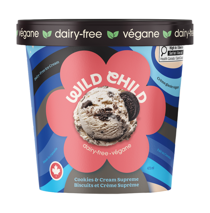 Wild Child - Vegan Ice Cream Cookies & Cream, 473 mL
