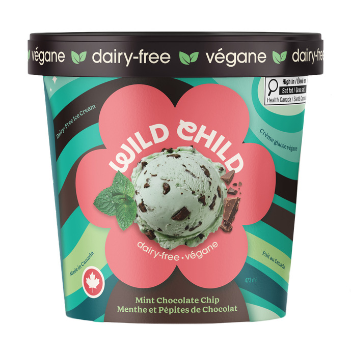 Wild Child - Vegan Ice Cream Mint Chocolate Chip, 473 mL