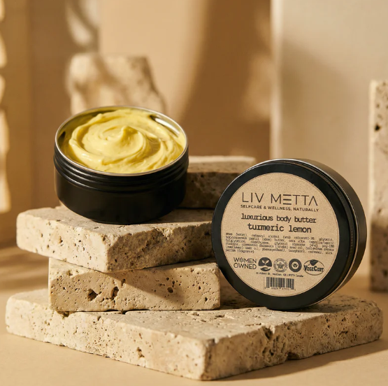 Liv Metta Wellness - Turmeric Lemon Body Butter, 120 mL