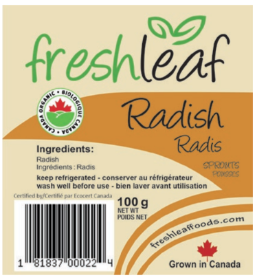 Fresh Leaf Foods - Sprouts - Radish, 100 g
