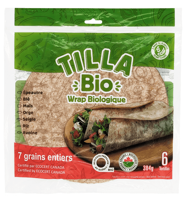 Tilla Bio - 7-Whole Grains Wrap, 384 g