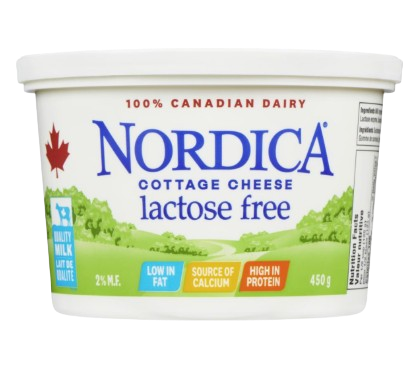 Nordica - 2% Lactose Free Cottage Cheese, 450 g