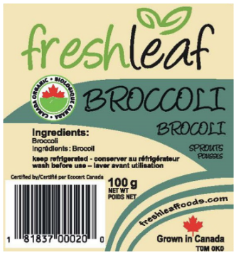 Fresh Leaf Foods - Sprouts - Broccoli, 100 g