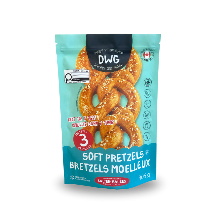 Delicious  Without Gluten - Gluten-Free Soft Mini Pretzels, 305 g