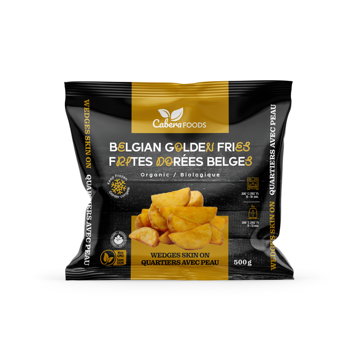 Cabera Foods - Organic Fries Wedges Skin On, 500 g