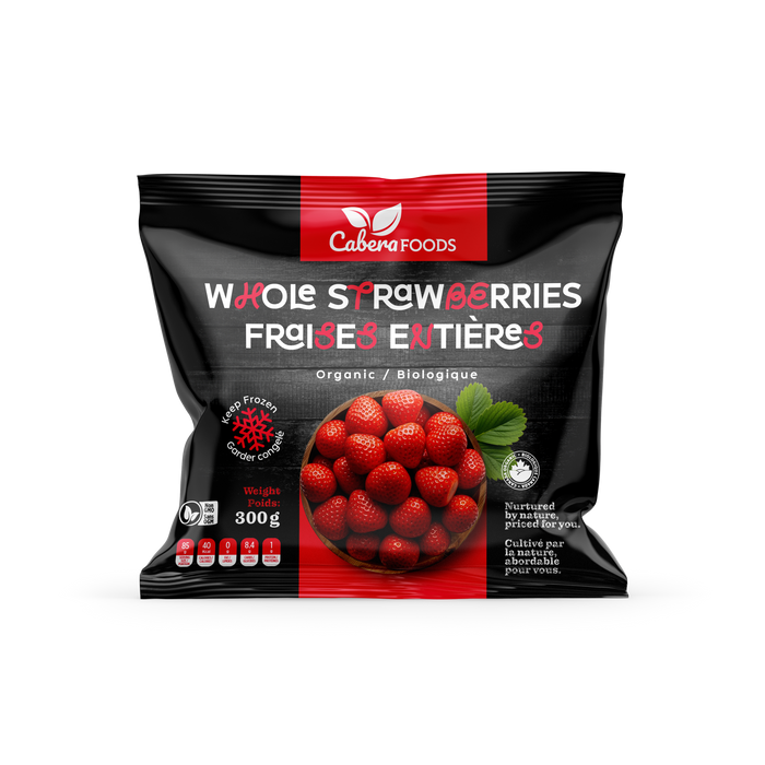 Cabera Foods - Organic Whole Strawberries, 300 g