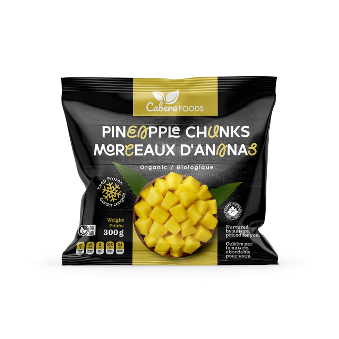 Cabera Foods - Organic Pineapple Chunks, 300 g