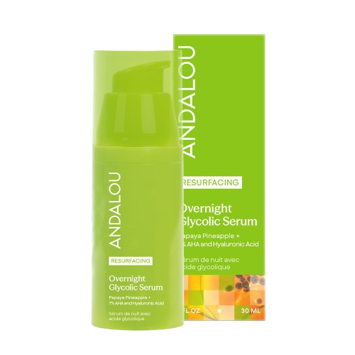 Andalou Naturals - Night Glycolic Serum Resurfacing, 30 mL