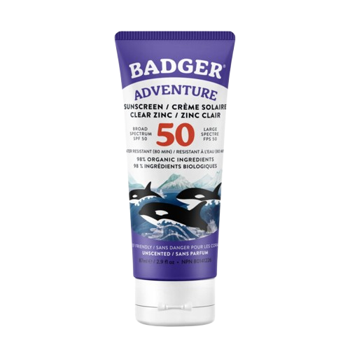 Badger - SPF 50 Adventure Sunscreen Cream, 87 mL