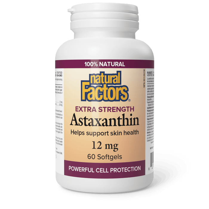 Natural Factors - Astaxanthin 12 mg, 60 Softgels