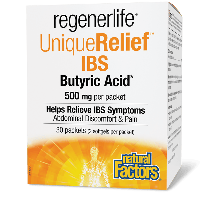 Natural Factors - Regenerlife Butyric Acid 500 mg, 30 Count