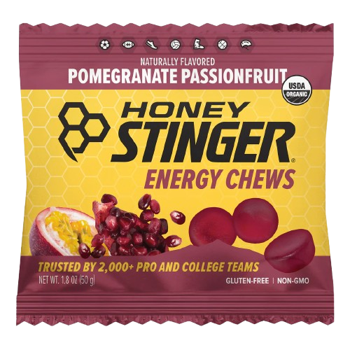 Honey Stinger - Organic Energy Chews - Pomegranate Passionfruit, 50 g