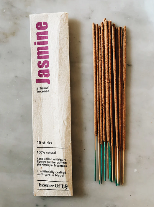 Essence of Life Organics - Jasmine Stick Incense, 15 Count