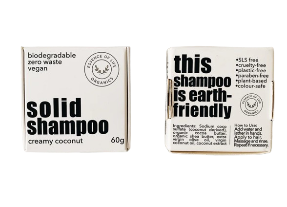 Essence of Life Organics - Coconut Shampoo Bar, 60 g