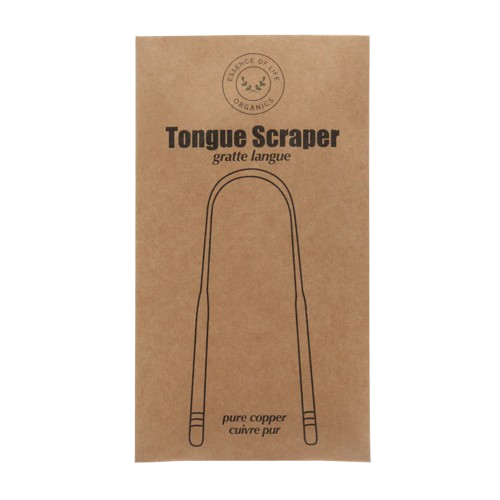 Essence of Life Organics - Tongue Scraper Pure Copper, Each