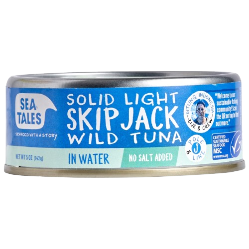 Sea Tales - Skipjack Tuna In Water No Salt, 142 g
