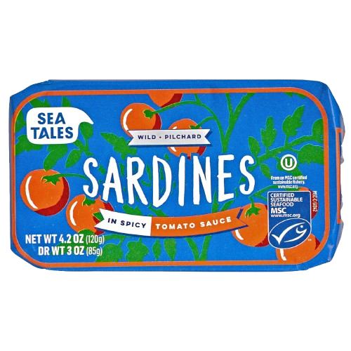 Sea Tales - Sardines EVOO with Spicy Tomato, 120 g