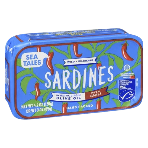 Sea Tales - Sardines In EVOO With Chili, 120 g