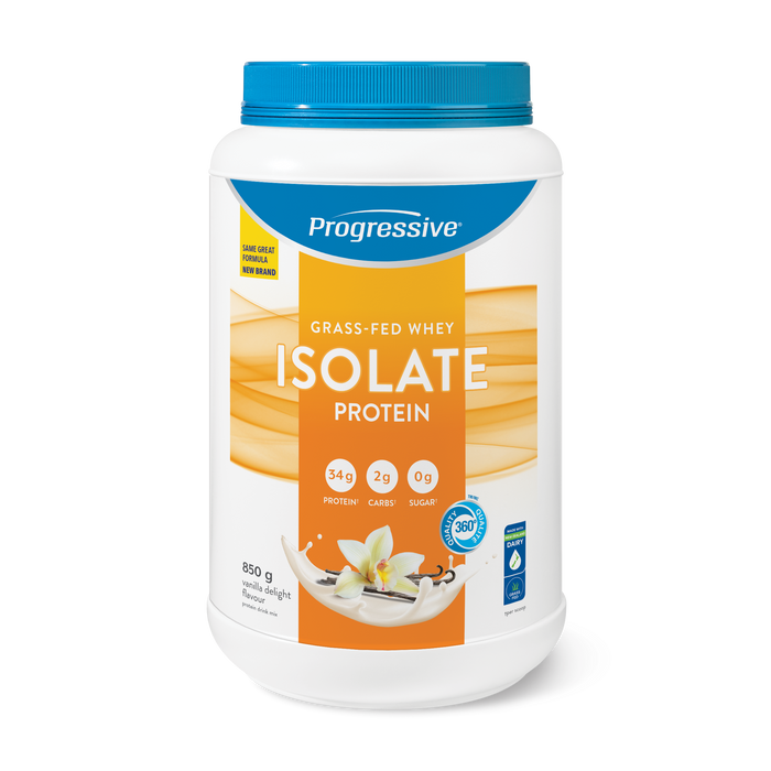 Progressive - Grass Fed Whey Isolate - Vanilla, 850 g