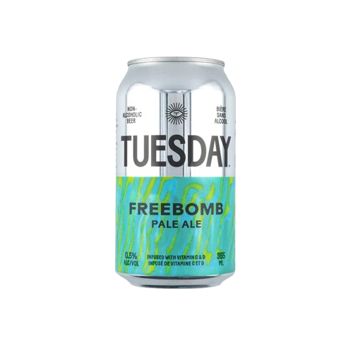 Tuesday Brewing - Freebomb Pale Ale Dealcoholized Beer, 355 mL