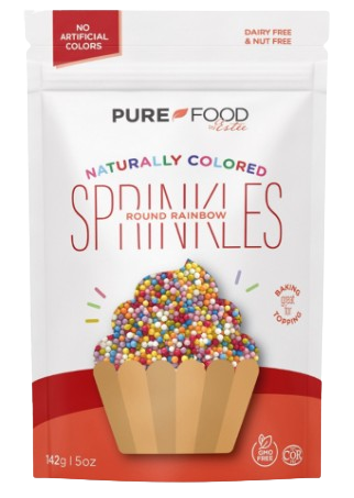 Pure Food by Estee - Sprinkles - Rainbow Nonpariels, 142 g