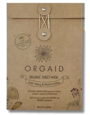 Orgaid - Anti-Aging & Moisturizing Mask, 4 Count