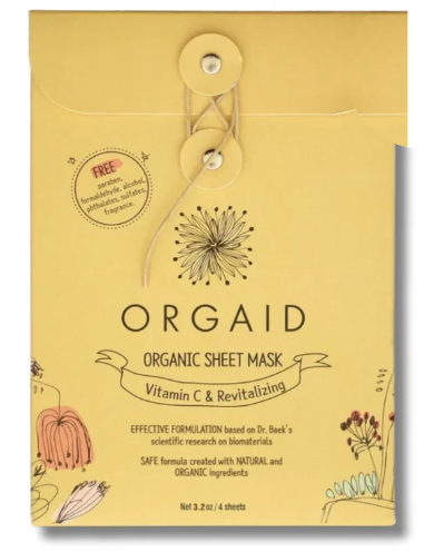 Orgaid - Vitamin C & Revitalizing Mask, 4 Count