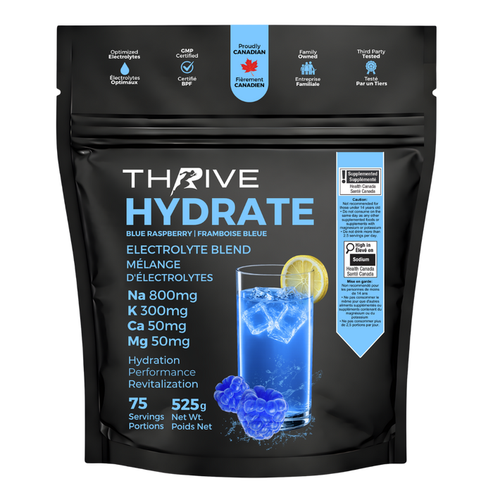 Thrive Protein - Hydrate Blue Raspberry, 525 g