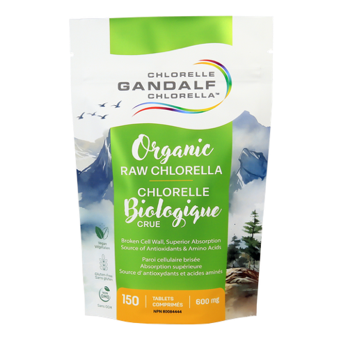 Gandalf Spirulina - Organic Chlorella 600 mg, 150 Tablets