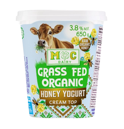 M-C Dairy - Grass Fed Organic Honey Yogurt, 650 g