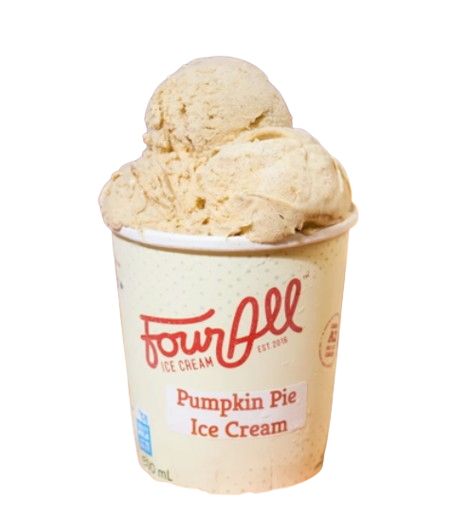 Four All Ice Cream - Pumpkin Pie Ice Cream, 500 mL