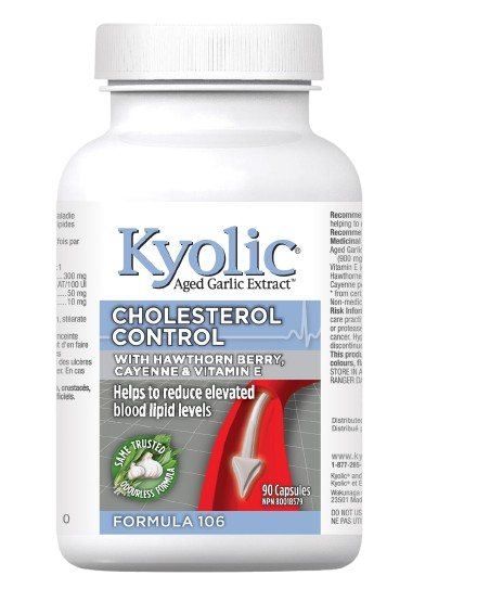 Kyolic - Formula 106 Cholesterol Control with Hawthorn, 90 Capsules