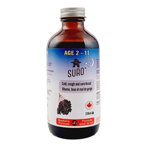 Suro - Elderberry Syrup Nighttime 2-11, 236 mL