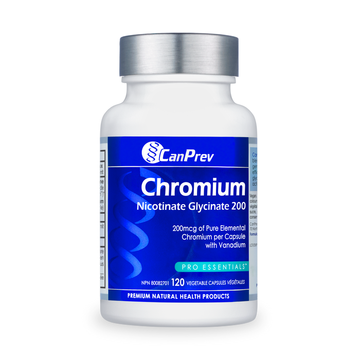 CanPrev - Chromium Nicotinate Glycinate 200, 120 Vcaps