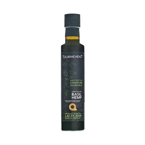 Ferme Tournevent - Organic Basil Hemp Oil, 250 mL