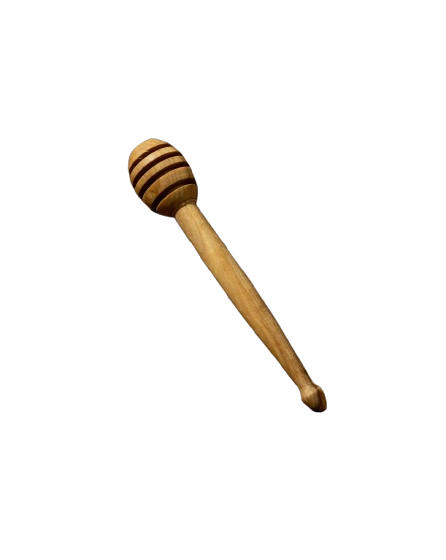 Gharyan Stoneware - Natural Olive Wood Honey Spoon, Each