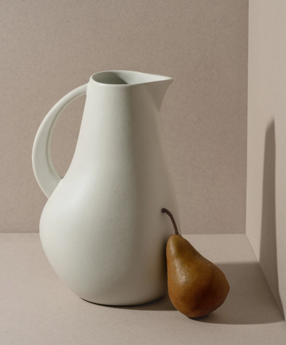 Gharyan Stoneware - Stoneware Pitcher - Kuduo White, Each