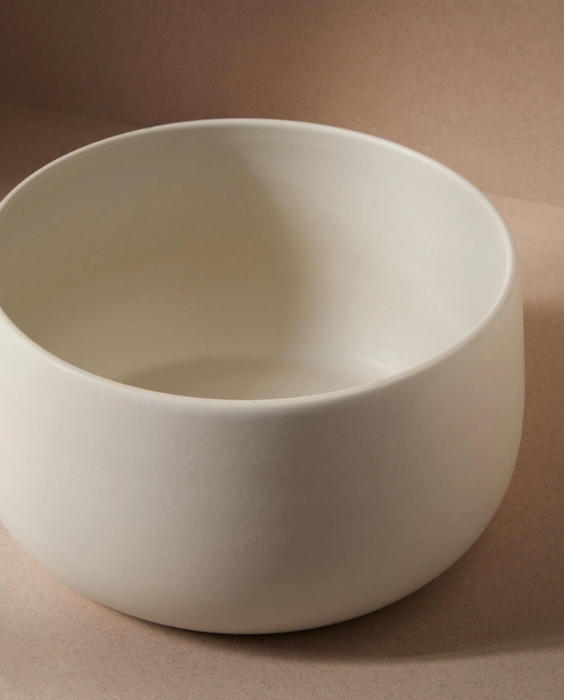 Gharyan Stoneware - Stoneware Bowl 120 oz - White, Each