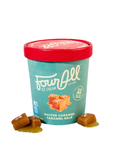 Four All Ice Cream - Salted Caramel Ice Cream, 500 mL
