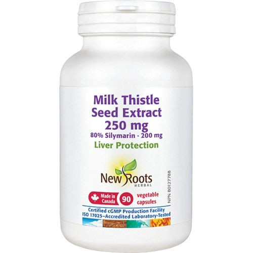 New Roots Herbal - Milk Thistle Seed Extract 250 mg, 90 Capsules