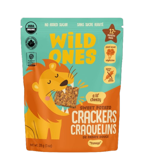 Wild Ones - Organic Cheezy Sweet Potato Crackers, 28 g