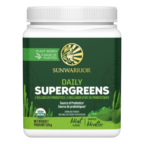 Sun Warrior - Daily Supergreens - Mint, 225 g