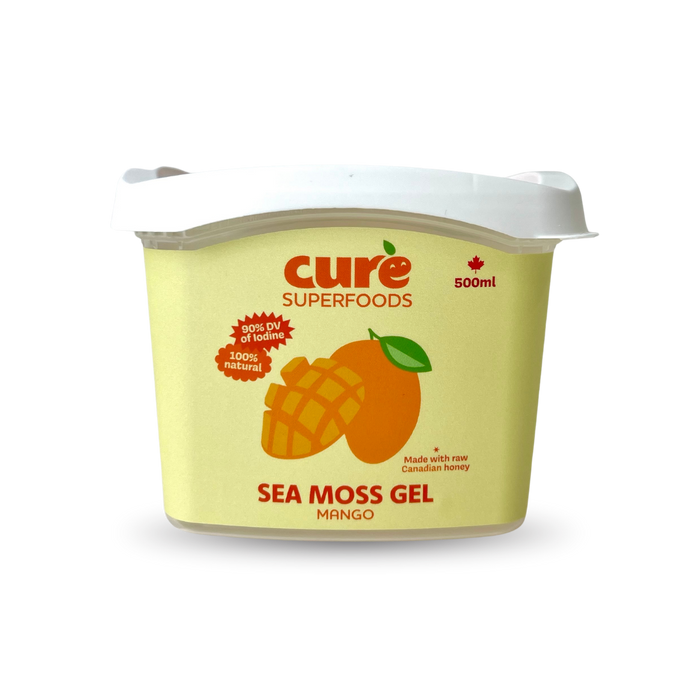 Cure Superfoods - Sea Moss Gel - Mango, 500 mL