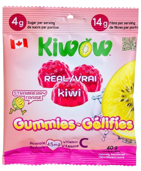 Kiwow - Vitamin C Gummies Kiwi & Strawberry, 40 g