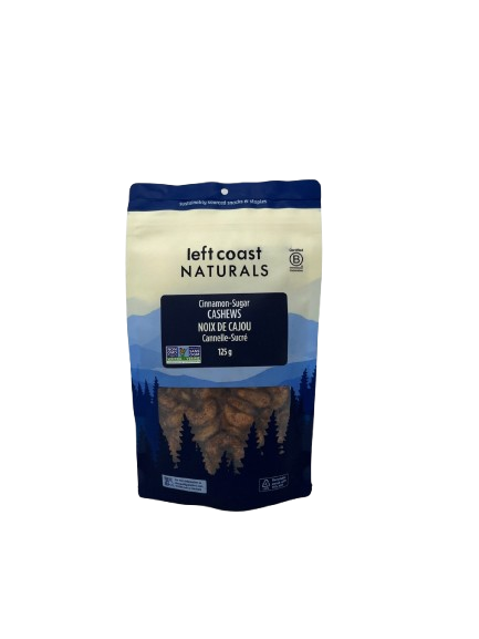 Left Coast Naturals - Cinnamon-Sugar Cashews, 125 g
