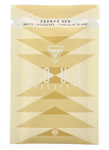 Soul Chocolate - Holiday Eggnog White Chocolate, 25 g