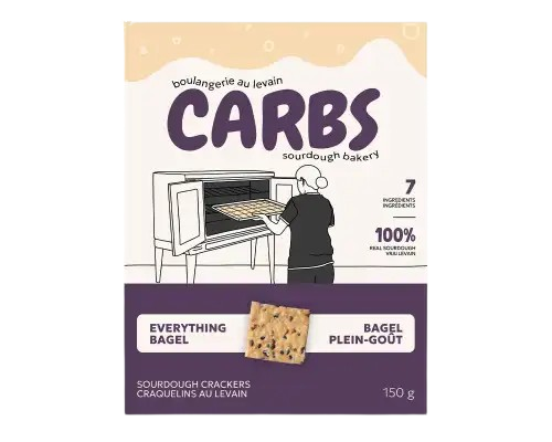Carbs Bakery - Everything Seed Bagel, 150 g