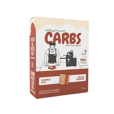Carbs Bakery - Marble Rye, 150 g