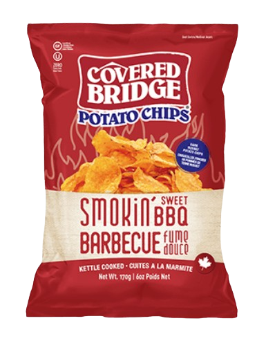 Covered Bridge - Smokin' Sweet BBQ Chips, 170 g